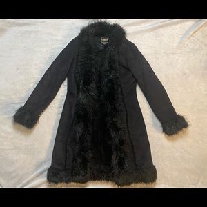 Guess Jeans Y2K Faux Fur Coat